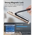 thumbnail image 3 of ESR MagSafe Wallet | 5‑Card RFID‑Blocking Holder & Adjustable Stand | Compatible with iPhone 12‑17 Series (Excl. Mini) & Select Samsung | Black Carbon Fiber, 3 of 9