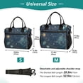 thumbnail image 4 of FORMRS Insulated Lunch Bag Unisex Large Capacity with Shoulder Strap, Dark Star Map, 4 of 6