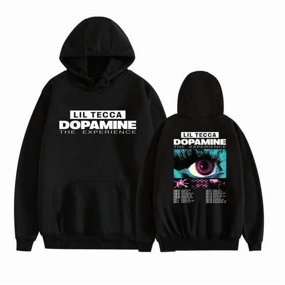 Lil Tecca Merch Dopamine Experience Tour 2025 Hoodie Unisex Fashion Long-Sleeved Casual Sweatshirt