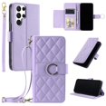 thumbnail image 1 of Funda tipo billetera GANGXUN para Samsung Galaxy S23 Ultra – Tapa abatible con correa para mujer, 1 of 5