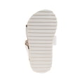 thumbnail image 5 of Laura Ashley Girls Footbed Hook And Loop Toddler Sandals, White, 10, 5 of 5