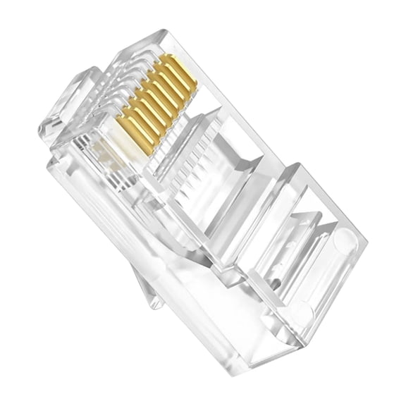 100Pieces Cat5 RJ45 Modular Plugs Ethernet Connectors For Home Office Networking