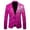 3-Hot Pink, variant on Men's Shiny Sequins Prints Blazers Lapel Slim Fitting One Buttton Suit Jacket Stylish Tuxedo for Disco Ball or Carnival Holiday Party Male Long Sleeve Outwear 4-Pink S