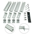 thumbnail image 3 of LEFU Kit de Rail de Montage pour Panneau Solaire Profil en Aluminium Module PV Système de Rack pour Toits Plats et Métalliques - Pinces d'Extrémité, Pinces Centrales, Angles en L Inclus, 3 of 10