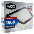 Super Tech 1560 Engine Air Filter, Replacement Filter for GM or