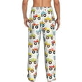 thumbnail image 3 of Uemuo Cartoon Monster Trucks Pattern Men's Wide Leg Palazzo Lounge Pants with Pockets Light Weight Loose Comfy Casual Pajama Pants-Small, 3 of 9