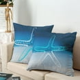thumbnail image 5 of Set of 2 Ocean Themed Cushion Case Coastal Starfish Throw Pillow Covers 16x16 Comfy Decorative Pillow Cover Farmhouse Decor for Outdoors Car Beach, 5 of 6