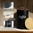 thumbnail image 3 of Airtight Coffee Jars,Coffee Container With Lid,Food Storage Jar,Metal Storage Canisters With Airtight Seal Lid,Seal Damp-Proof Kitchen Jar For Coffee, Tea, Sugar And More,Kitchen Storage,Black Sugar, 3 of 7