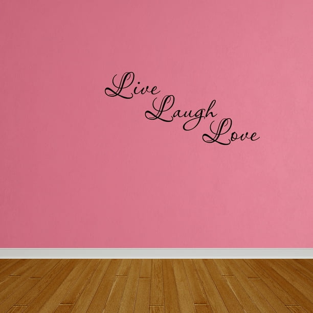 Wall Decal Quote Live Laugh Love Bible Verse Decal Christian Wall Arts W28