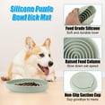 thumbnail image 3 of Silicone Slow Feeder Dog Bowl, 7.5 inch Puzzle Bowl with Suction Cup, Non-Slip Dog Feeding Bowl to Slow Down Eating, Slowdown Bowl Pet Food Dish for Small Medium Size Dog (Green), 3 of 14