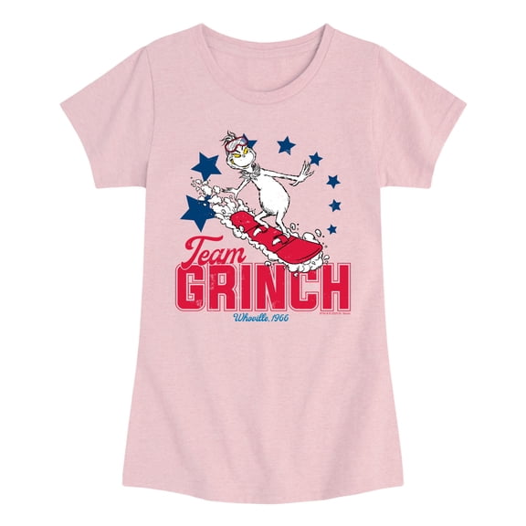 The Grinch - Team Grinch - Youth Girls Fitted Short Sleeve T-Shirt