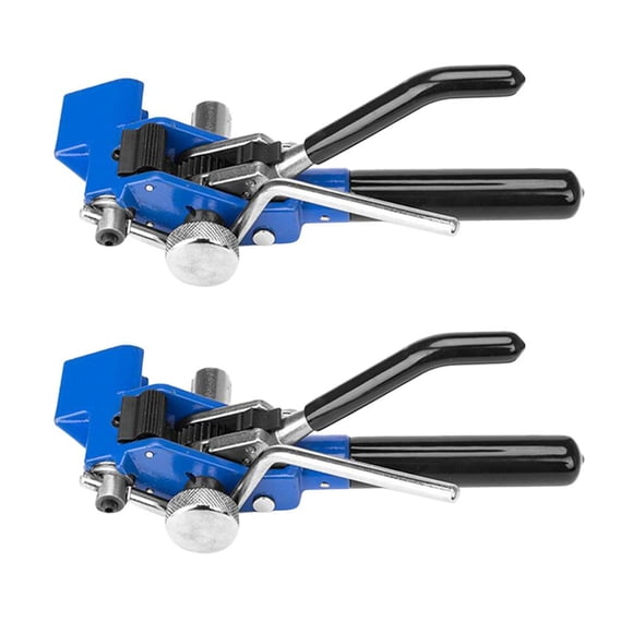 2x herramienta de para tensor de flejado, herramienta tensora de material acero inoxidable, bridas para cables, corte de tensión, sujetar, flejado