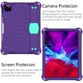 thumbnail image 3 of Feishell Case for iPad 10th Generation 2022: Upgraded Military Grade Shockproof Soft TPU Protective Cover with Kickstand-Handle-Shoulder Strap for iPad 10th Gen 10.9 Inch, Purple + Mint, 3 of 6
