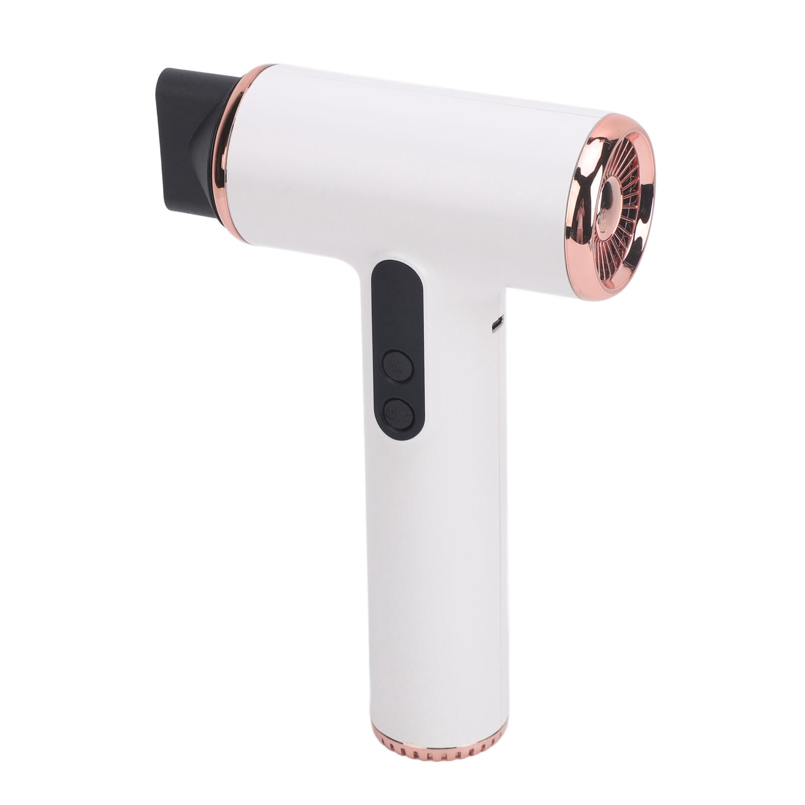 Cordless Hair Dryer, 3 Temp Portable USB Rechargeable Safe Compact Blow Dryer  for Outdoor