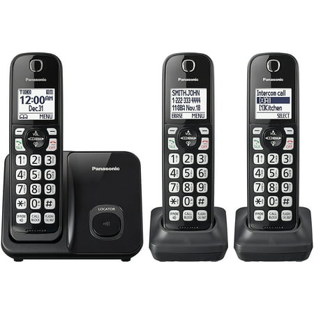 Panasonic KX-TGD513B Expandable Cordless Phone with Call Block - 3 (The Best Panasonic Cordless Phone)