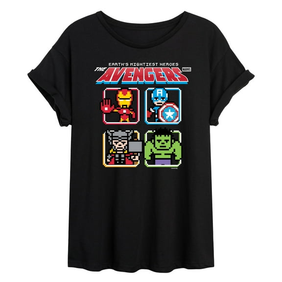 Marvel - Avengers 8Bit - Women's Oversized Graphic T-Shirt