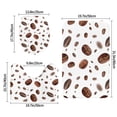 thumbnail image 2 of Bathroom Rugs Sets 3 Piece - Brown Coffee Bean Print White Absorbent Non Slip Bath Mats, U-Shape Toilet Lid Cover, Contour Mat, Soft Washable Shower Mats Bath Rug Mat for Bathroom Tub Toilet, 2 of 7
