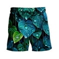 thumbnail image 3 of Men's Hawaiian Printed Shorts Drawstring Elastic Waist Casual Loose Boardshorts Summer 2025 Fashion Beachwear Multicolor,3XL, 3 of 5