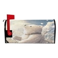 thumbnail image 2 of WOBOGO White Bear Enjoying The Sunshine Mailbox Cover Magnetic for Garden Yard Home Decor Standard Size 20.7×18.03in, 2 of 9