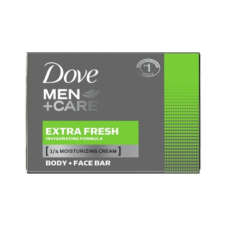 Dove Men+Care Body and Face Bar Extra Fresh 4 oz, 6 Bar