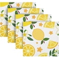 thumbnail image 5 of GZHJMY Lemon Cloth Napkins Set of 6, Reusable Washable Polyester Dinner Napkins for Family, Restaurant, Wedding, Party Decor 20 x 20 Inch, 5 of 7