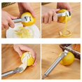 thumbnail image 5 of Stainless Steel Lemon Zester, Metal Scraper, Kitchen Utensil, Multifunctional Fruit Peeler, Orange Peeler, 5 of 5