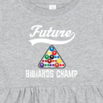 thumbnail image 4 of Inktastic Future Billiards Champ Girls Baby Dress, 4 of 5