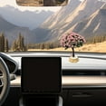 thumbnail image 1 of RKSTN Plastics Center Console Car Center Console Decoration Simulation Flower Tree Accessories Tree Cute Car Ornaments, 1 of 5