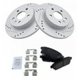 thumbnail image 6 of TRQ Rear Performance Coated Brake Rotor & Ceramic Pad Kit w/Chemicals BKA17996, 6 of 6