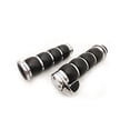 thumbnail image 2 of Manija de la motocicleta Accesorio de motor Práctico práctico Motor de uso duro Piezas de colocación Motocicletas Agarre para Motorbikes Reemplazos Electroplate 22mm 2 Pack Yuarrent VI002283-01B, 2 of 7
