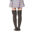 thumbnail image 2 of Springcmy Women's Cable Knitted High Boot Socks Extra Long Winter Over Knee Stockings Leg Warmers, 2 of 5