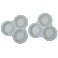 thumbnail image 4 of BRIGHTFUFU 2 moldes de silicona para muffins, antiadherentes, para hornear pasteles y muffins, para cocina, freidora de aire y huevos., 4 of 8