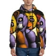 thumbnail image 3 of Saiise Five Nights At Freddy'S Men's Graphic Print Long Sleeve Drawstring Hoodie Pullover Sweatshirt-Small, 3 of 6