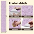 thumbnail image 5 of Peel and Stick Wallpaper Purple Floral Delicate Wildflowers Soft Lavender Wall Mural 17.7in x 9.8ft Self Adhesive Removable Wall Paper Renter Friendly Wallpaper for Girls Bedroom Nursery Livingroom, 5 of 8