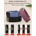 thumbnail image 2 of TOYOUTHS 3 Packs Floral Engraved Band Compatible with Fitbit Charge 6 Bands/Fitbit Charge 5 Bands Women, Cute Soft Silicone Dandelion Flower Pattern Sport Designer Fancy Summer Strap for Charge 6/5, 2 of 6