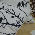 thumbnail image 4 of Juego de 2 fundas de almohada vintage con estampado de conchas, ramas de pájaros, negro, 45 x 45 cm JAMW Sencillez, 4 of 4