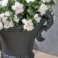 thumbnail image 2 of Egypt Outdoor Light Weight Concrete Chalice Garden Urn Planter, Black, 2 of 6
