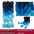 thumbnail image 2 of Ombre Jumbo Braiding Hair Extensions High Temperature Synthetic Twist Hair Multiple Colored Hair, 2 of 5