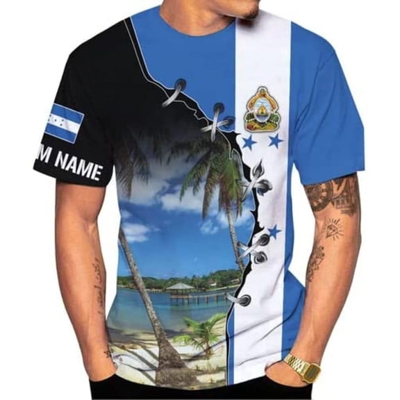 Personalized Honduras Shirt Camisa Honduras Hombres Honduras Shirts for Men Women Honduras Flag Honduran Pride Tshirt (DefaultTitle, S)