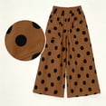 thumbnail image 7 of CHGBMOK Women's Polka Dot Wide Leg Pants Elastic High Waist Loose Casual Trousers Pull On Flowy Palazzo Pants with Pockets, 7 of 7