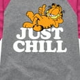 thumbnail image 3 of Garfield - Just Chill - Toddler And Youth Girls Raglan Graphic T-Shirt, 3 of 5