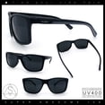 thumbnail image 2 of Kush Mens Rectangle Plastic Sporty Gangster Fashion Sunglasses [Grey], 2 of 8