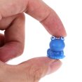 thumbnail image 3 of 20 piezas de adornos de animales en miniatura, figuras de rana de color azul oscuro, decoración de rana para jardín, 3 of 6