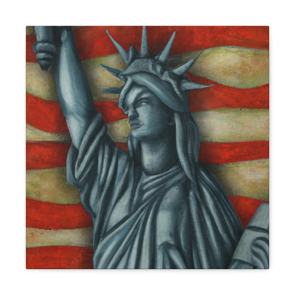 Lady Liberty Illuminated - Canvas