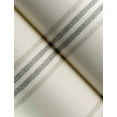 thumbnail image 4 of Chesapeake Lovage Charcoal Linen Stripe Wallpaper, 4 of 7