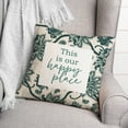 thumbnail image 3 of Creative Products Happy Place 18x18 Indoor / Outdoor Pillow, 3 of 3