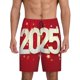 thumbnail image 1 of Fotbe Happy New 2025 Year Pantalones Cortos de Pijama para Hombre, Ropa de Dormir, Pantalones de Pijama Cortos para Hombre-3X-Large, 1 of 6