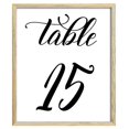 thumbnail image 2 of Darling Souvenir Calligraphie 1-50 Numéros de Table Décoration de Réception de Mariage Cartes de Table (4x6 Pouces), 2 of 4