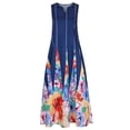 thumbnail image 4 of outfmvch plus size dress for women plus size print daily casual sleeveless vintage bohemian v neck maxi dress womens dresses fall dresses, 4 of 9