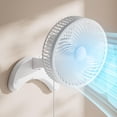 thumbnail image 1 of Ventilador de pared Koonie de 8 pulgadas con temporizador de 3 velocidades, color blanco, 1 of 6